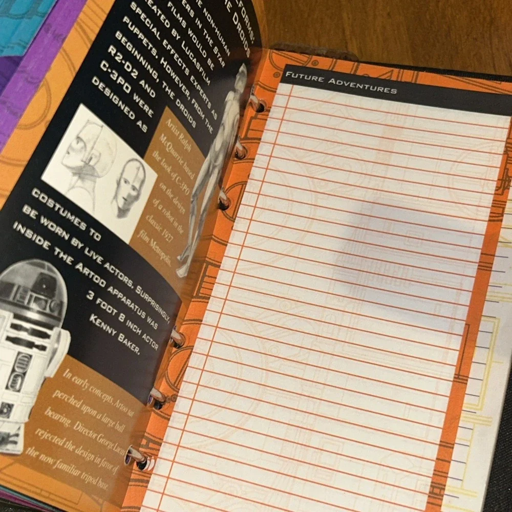 1996 MEAD Stars Wars Darth Vader Student Planner Agenda Blue About 9